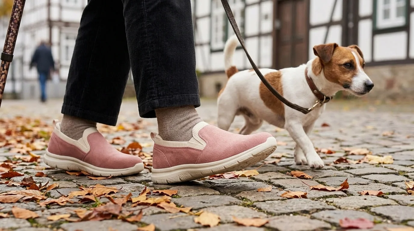 Komfortschuhe im Einsatz beim Spaziergang